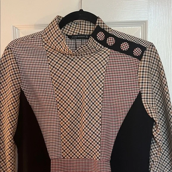 Zara Woman Plaid Mini Dress - Picture 5 of 12